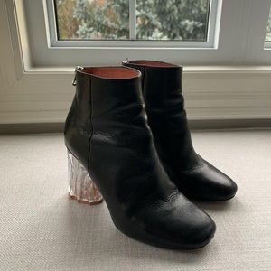 Acne Studios booties with clear heal
